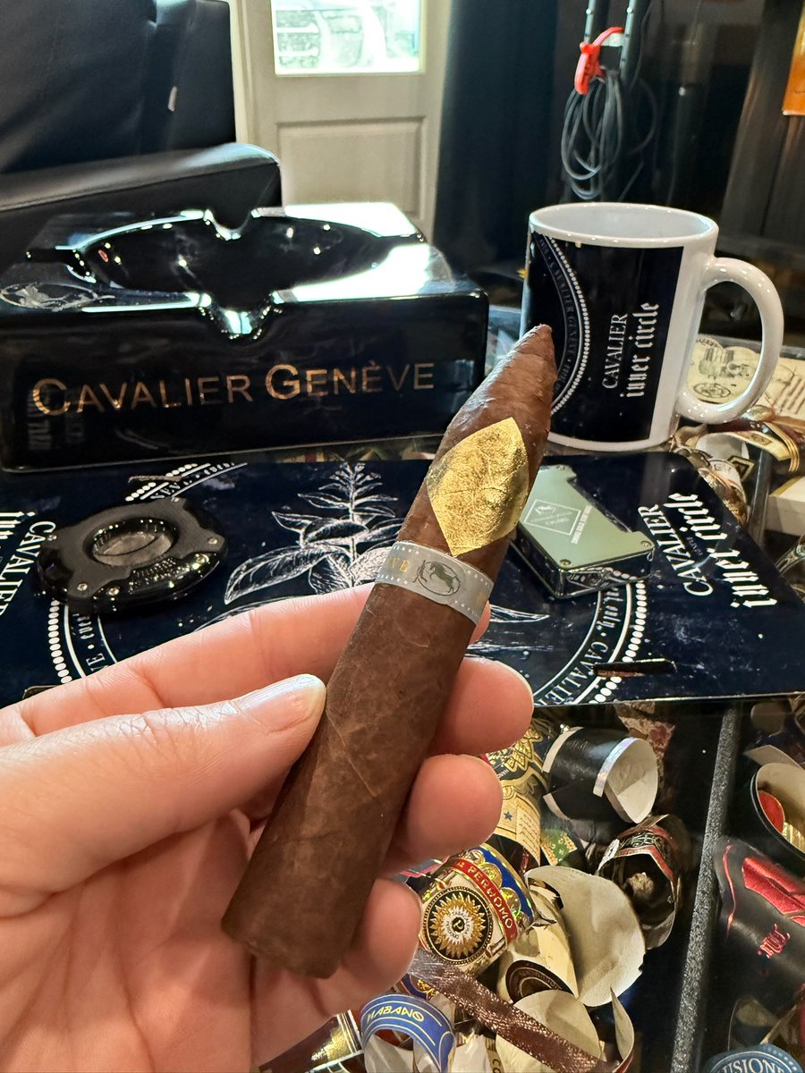 Jessicamb1978's tweet photo. Wishing a bold and smooth Happy Birthday to Sebastian from Cavalier Cigars! The man behind the gold and the craft. Here’s to another year of excellence and perfectly rolled success! https://t.co/r2TtrWKMzy