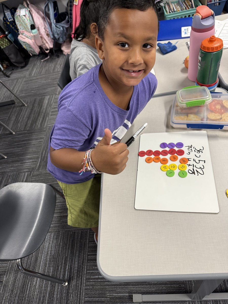 educatorataylor's tweet photo. Young mathematicians rockin’ place value! 🧮 https://t.co/9OW3J7FeDv