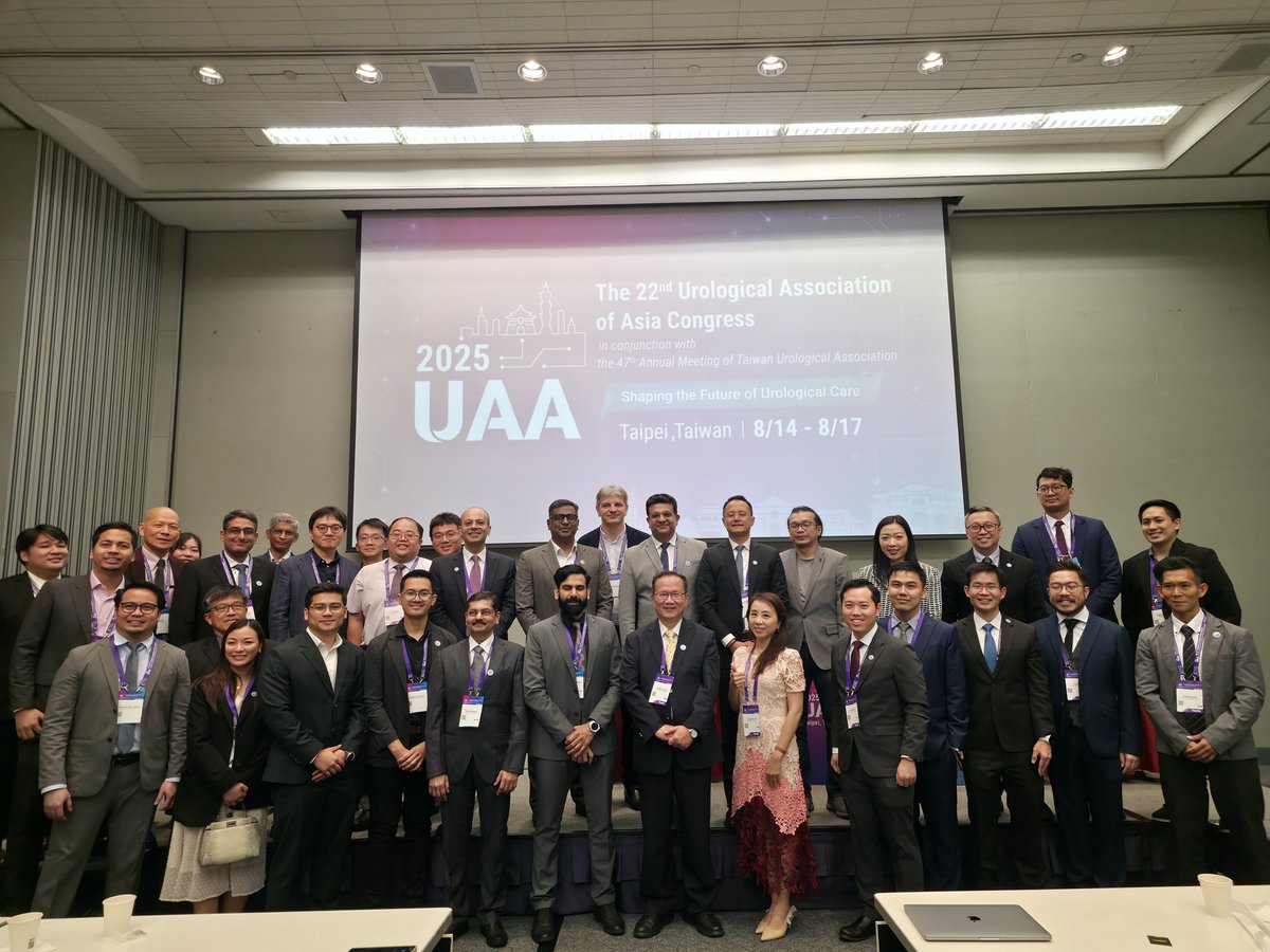Thanks to your participation! 
AUSET was able to hold a highly successful symposium at the annual symposium of the UAA 2025 in Taipei. We are truly grateful as the representative subspecialty society of the UAA for Asian endourology.
See you on Nov 28 in Kobe, Japan!
#AUSET #ETS