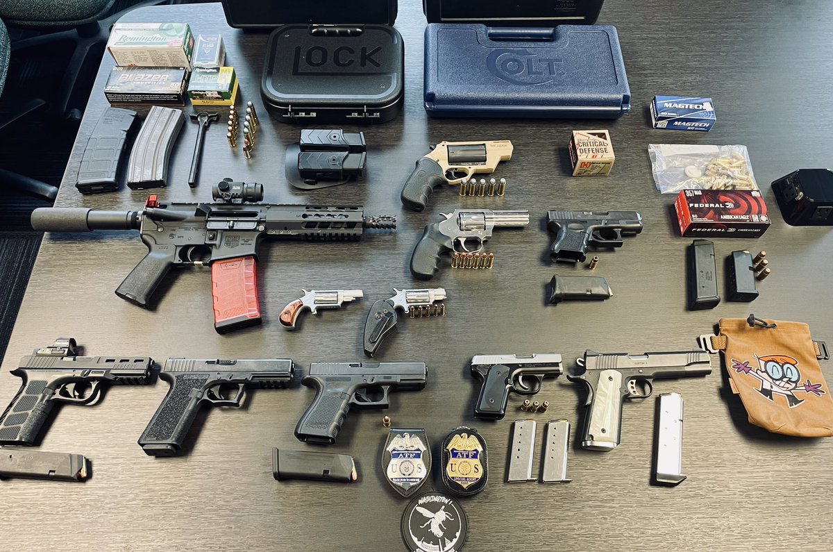 ATFWashington's tweet photo. We’re bringing meat to the table….every chance we get. @ATFWashington @MetroTransitPD @usparkpolicepio #HIDTA #Disruptfirearmstrafficking #MakeDCSafeAgain https://t.co/hYNS0Wapvm
