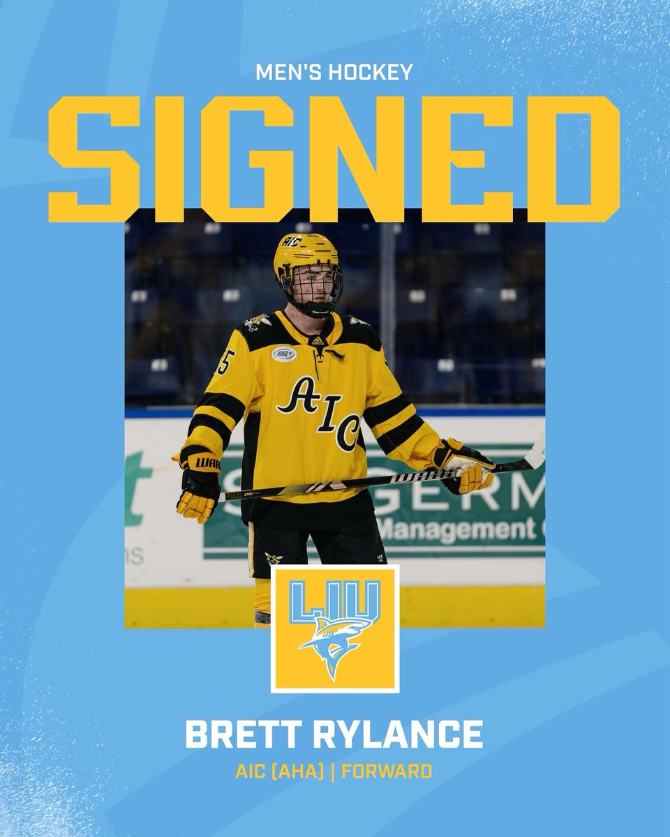 Welcome to the Island Brett Rylance! Brett is a transfer from AIC and will wear #55 for the Sharks!🦈