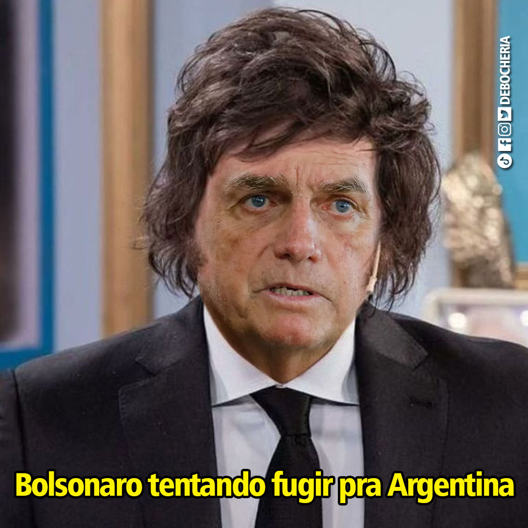 Bolsonaro tentando fugir pra Argentina