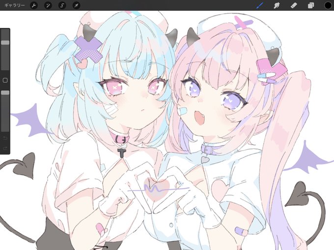 ほぼ描く機会ないけど気に入ってるオリキャラちゃん 