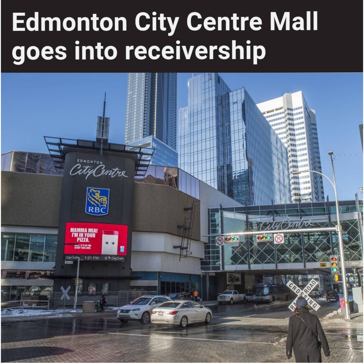 KirkLubimov's tweet photo. Edmonton City Centre Mall goes into receivership with $140M in debt.

Canada's next domino is falling down. https://t.co/IU0pWkakBX