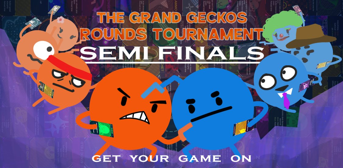 The return of the Grand Geckos Rounds Tournament and first semi finals match starts this Saturday!
August 23rd 4pm CST where <a href="/Mazakann/">Mazakann</a>  and <a href="/_simpolo/">Simpolo</a>  will finally clash!
<a href="/Zyuchi_/">Zyuchi</a> will be commentating!
The amazing artwork is by the wonderful <a href="/AkashicStudios/">Akashic ~ Manga in Progress</a>  ❤️