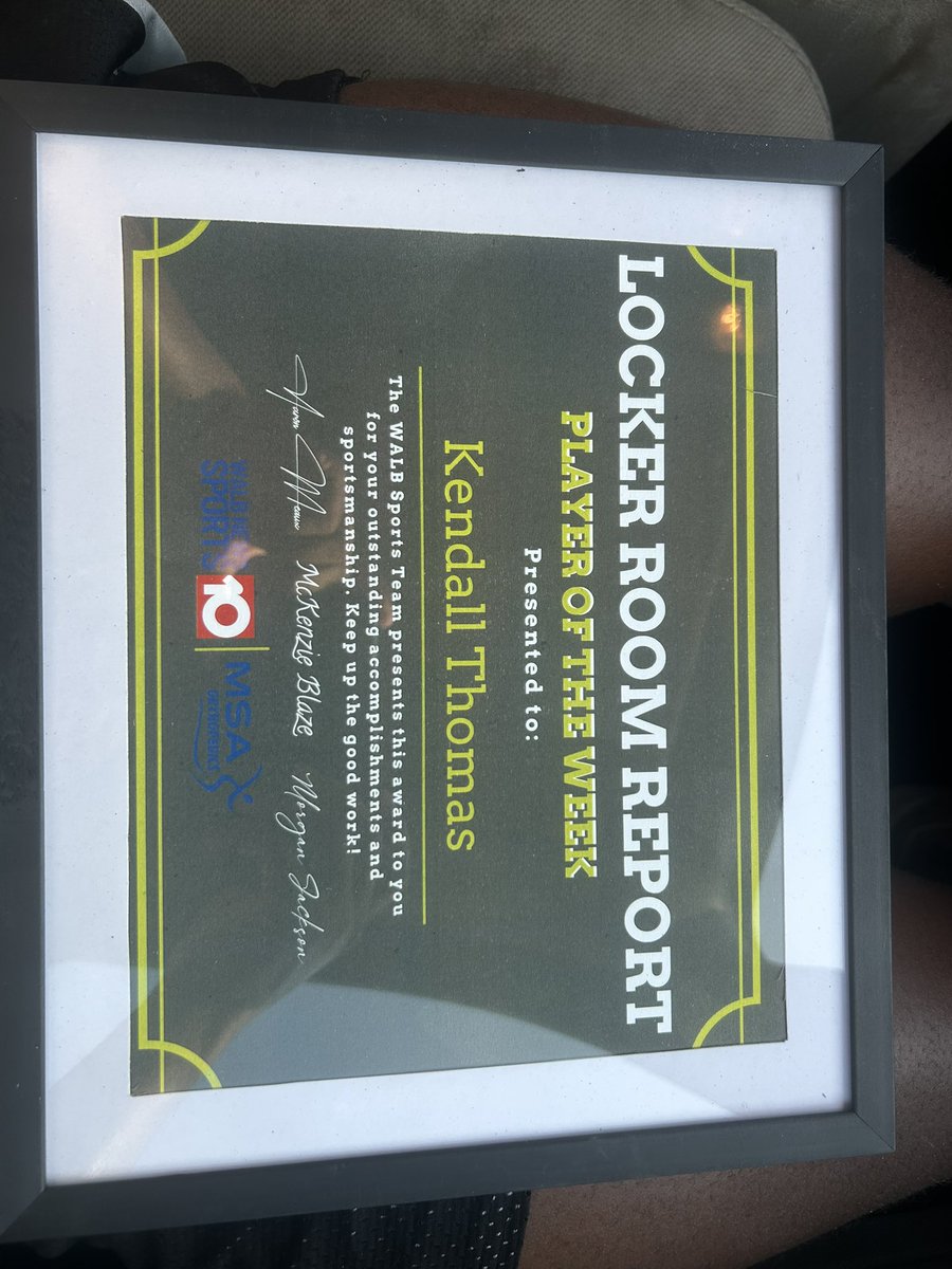 Kendall Thomas (@kendall9thomas) on Twitter photo Blessed to be named Week 1 player of the week‼️#Dawg <a href="/CoachKelley229/">Quesz Kelley</a> <a href="/coachmercer_56/">Malcolm Mercer</a> <a href="/RecruitGeorgia/">Recruit Georgia</a> <a href="/CoachZachBrooks/">Zach Brooks</a> Blessed to be named Week 1 player of the week‼️#Dawg <a href="/CoachKelley229/">Quesz Kelley</a> <a href="/coachmercer_56/">Malcolm Mercer</a> <a href="/RecruitGeorgia/">Recruit Georgia</a> <a href="/CoachZachBrooks/">Zach Brooks</a>