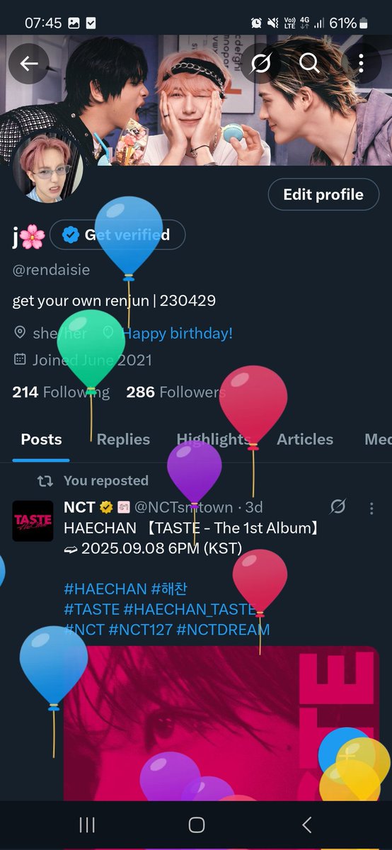 rendaisie's tweet photo. balloons for me and renjun🥳
#Bloomin9withRenjun
#9년을_함께피워온_런쥔 https://t.co/uSsB5v7FHa