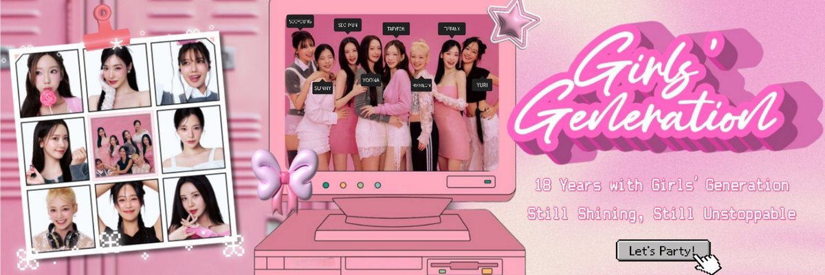 Celebrate 18 years of Girls’ Generation with us! 💖✨ Use the special Twibbon “𝙂𝙞𝙧𝙡'𝙨 𝙂𝙚𝙣𝙚𝙧𝙖𝙩𝙞𝙤𝙣: 𝘾𝙝𝙖𝙥𝙩𝙚𝙧 18 𝘽𝙚𝙜𝙞𝙣𝙨” and show your love for the queens of K-pop. Let’s make this milestone unforgettable together!

🎀 bingkai.in/soshi4eva

#SoSweet18