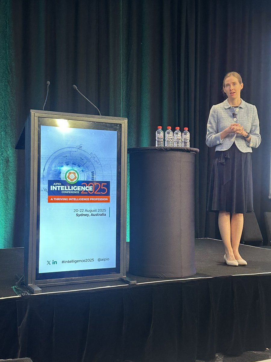 AIPIO's tweet photo. Plenary Address by @KMansted @CyberCX ‘Myths and Legends: Seven Misconceptions about the Intelligence Profession.’ @AIPIO #Intelligence2025 https://t.co/uwJ9tDLBYW
