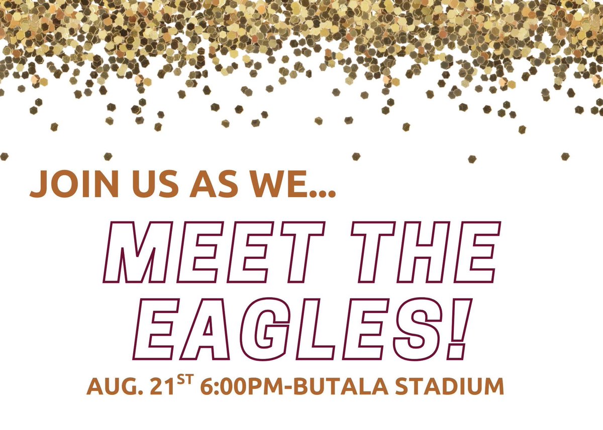🚨 TOMORROW NIGHT 🚨
Mark your calendars!!!! 🗓️ it’s time to Meet the Eagles and recognize our fall sport athletes!! 🦅