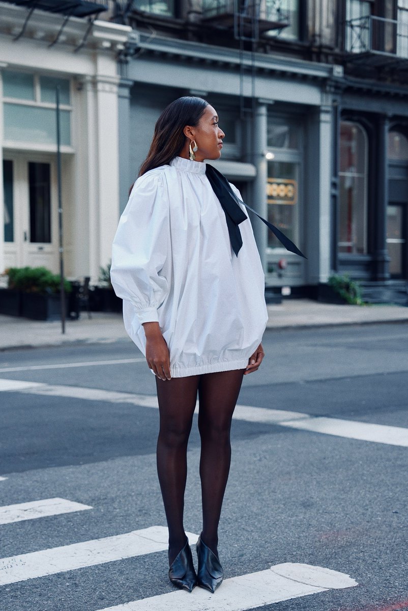 TheKjMoody's tweet photo. Styling #NaomiOsaka in #PalomaSpain for the Premiere of her new Documentary โThe Second Actโ โจ#StyledByKj https://t.co/dRL8mam64z