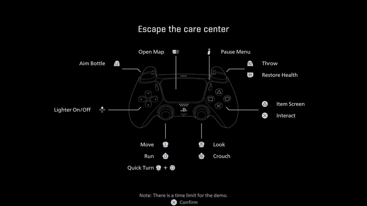 #ResidentEvil9 Demo Controls shows that the Demo has a TIME LIMIT. So if we ever do get the demo, it will be timed.