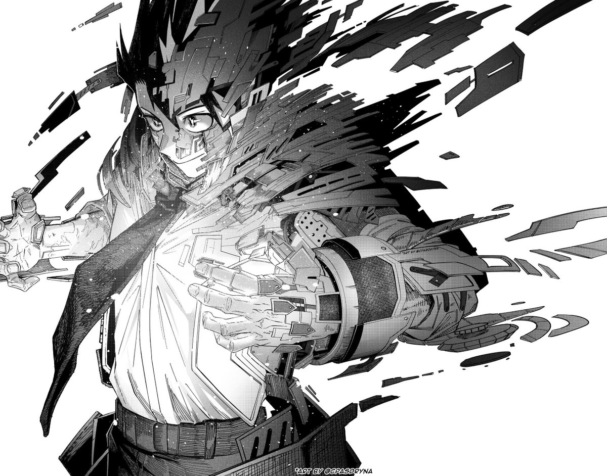 I love drawing armored DEKU yeah