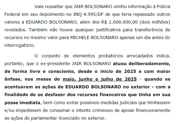 delucca's tweet photo. o relatório final da polícia federal também aponta que Jair Bolsonaro fez uma transferência de R$ 2 milhões para Michelle Bolsonaro e teria omitido a informação das autoridades, o que caracterizaria uma tentativa de ocultação de patrimônio por parte de Jair. https://t.co/CdJk8kT3SQ