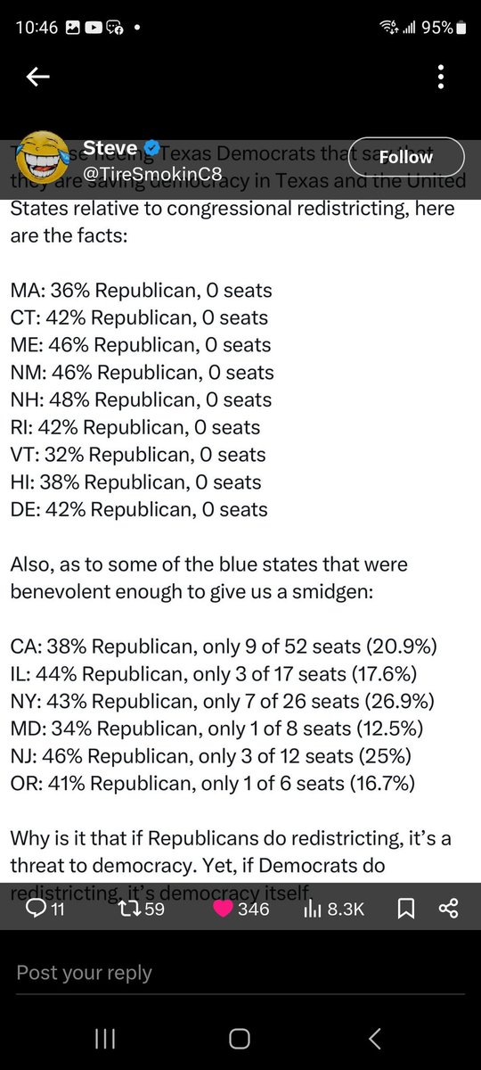 <a href="/GovPressOffice/">Governor Newsom Press Office</a> <a href="/JoJoFromJerz/">Jo</a> He is full of shit all Dems have done is gerrymandering, and here are the receipts.