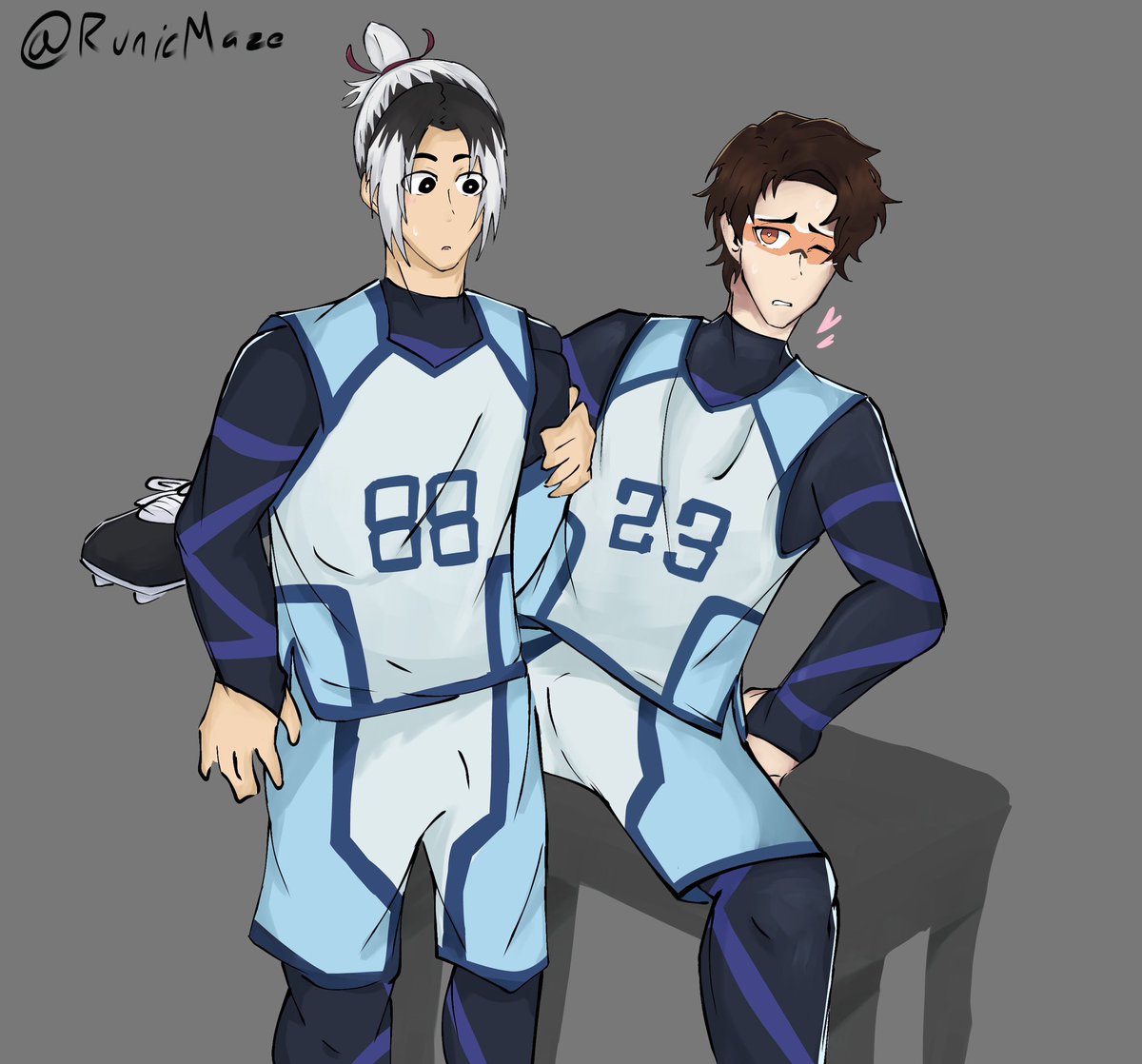 runicmaze's tweet image. Freaky Gagayuki 🫩🫩🫩 #yukimiya #kenyu #gagamaru #bluelock #bluelockfanart #yukimiya_kenyu