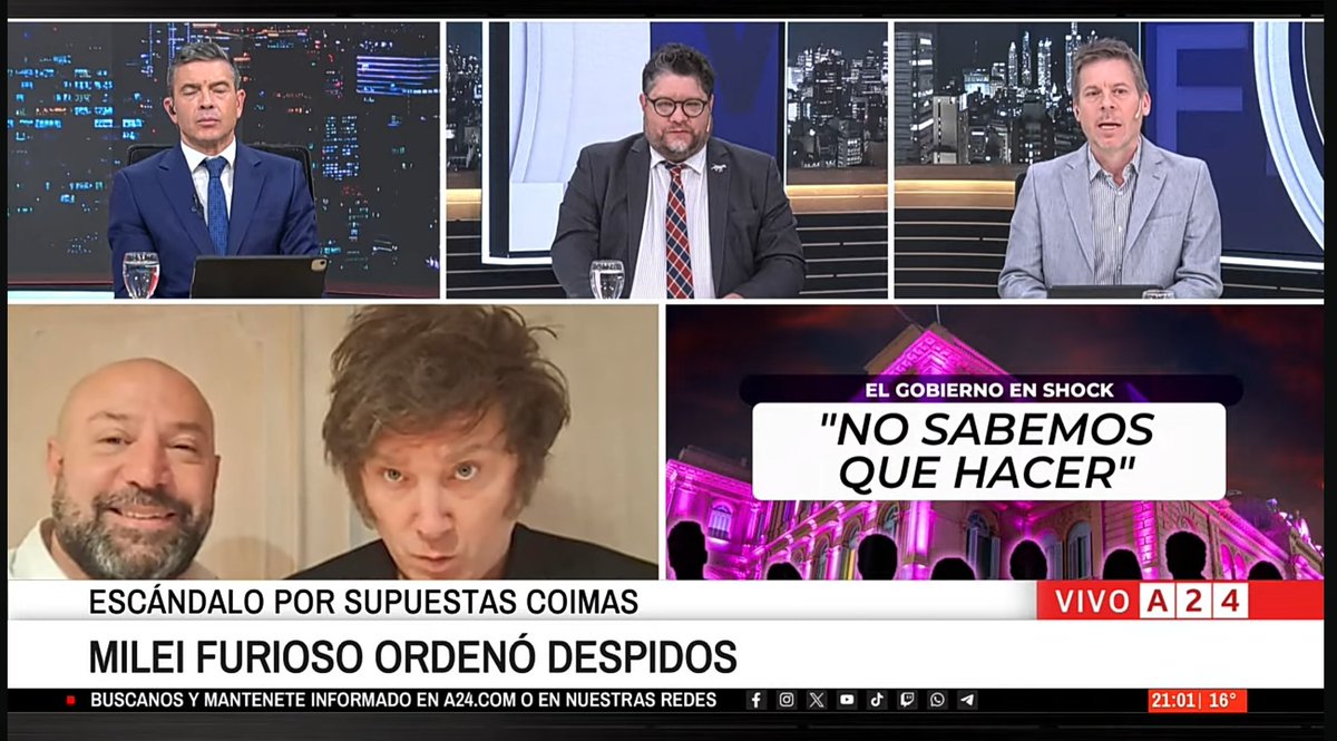 JoséLuis ÑoñoRepubli..🇦🇷✝️💙💛💙 (@joseluisdaco) on Twitter photo El colmo de la corrupción.
<a href="/JMilei/">Javier Milei</a> quiere rajar al que dijo que él recibe coimas.
Son más chorros que los Kukas.
Fin. El colmo de la corrupción.
<a href="/JMilei/">Javier Milei</a> quiere rajar al que dijo que él recibe coimas.
Son más chorros que los Kukas.
Fin.