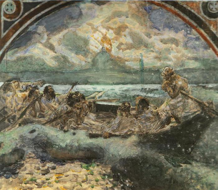 Walking on Water wikiart.org/en/mikhail-vru…