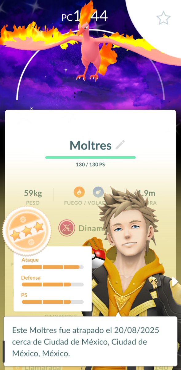 No fue bueno de Ivs, pero shyni y con fondo

#Pokemon #PokemonGO #PokemonGOFest2025