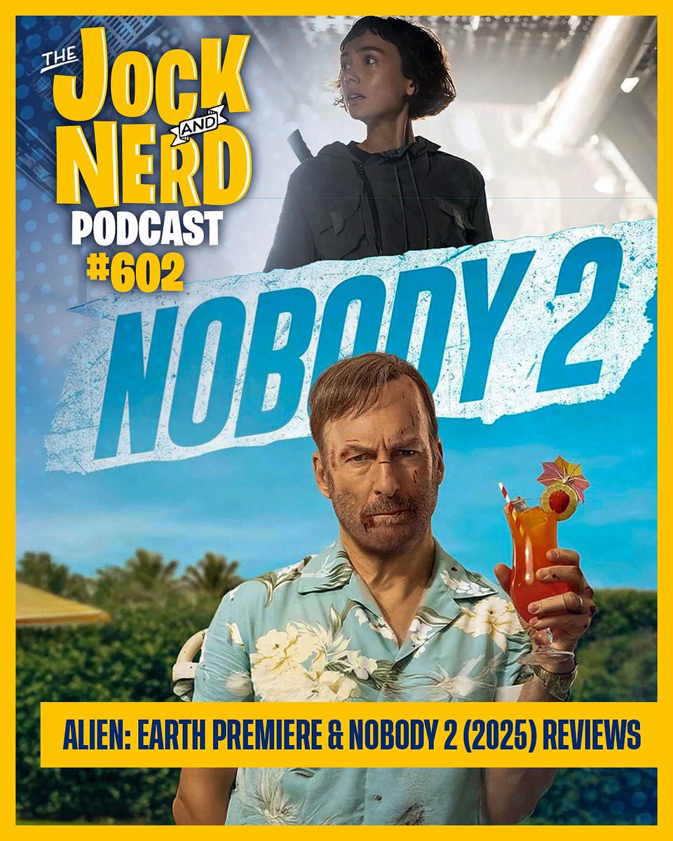 🎙️ New Ep: JAN 602!

👽 Alien: Earth (2025) Premiere Review
👊 Nobody 2 (2025) Review
🎬 Plus: Dunkirk 70MM, Highest 2 Lowest, King of the Hill S14, Netflix’s Final Draft, &amp; Peacemaker S2!

Listen now 👉 jockandnerd.com/links

#Podcast #MovieReview #AlienEarth #Nobody2