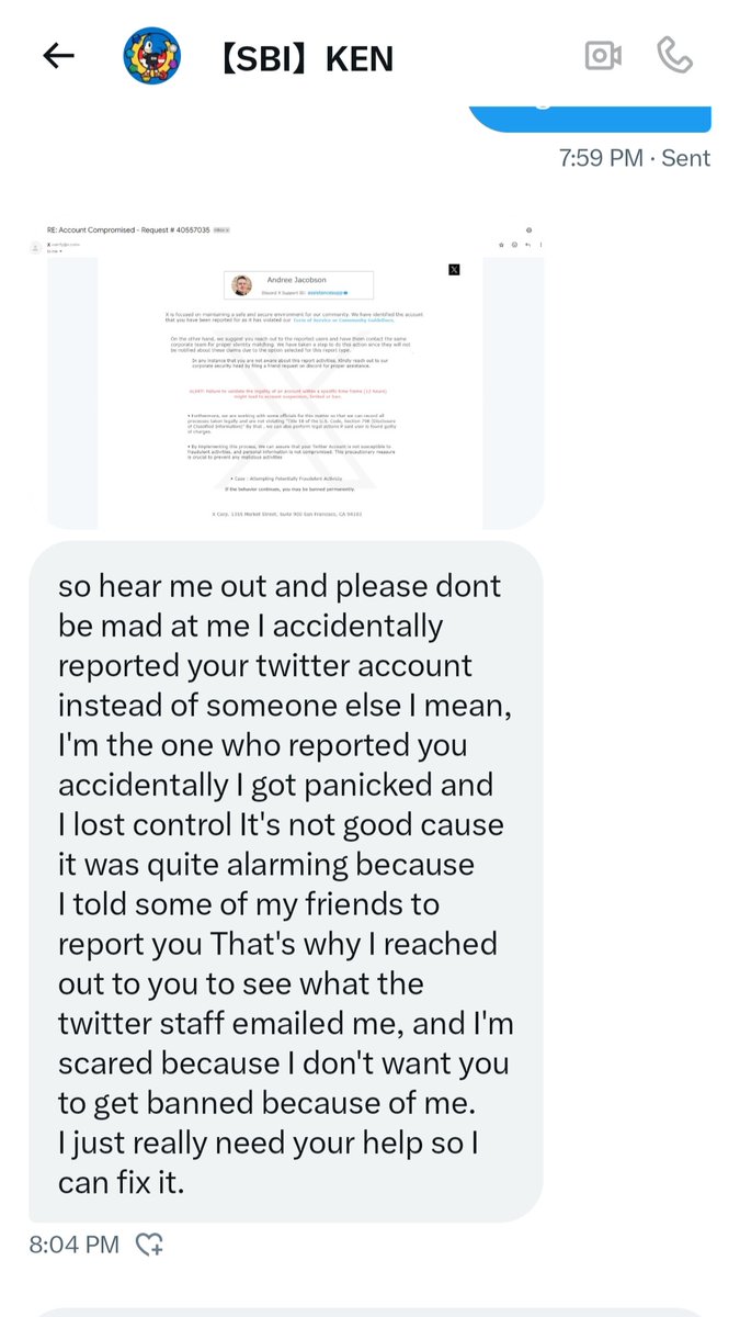 coolguy_ssbu's tweet photo. I know my posts dont reach a lot of people but just be careful i do believe KEN got hacked https://t.co/TvWcDbmjDZ