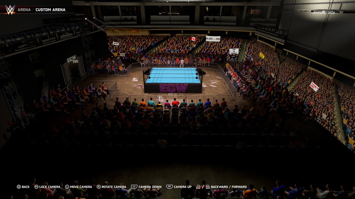 Roldy62802's tweet photo. AVAILABLE NOW!!

ECW at the Hershey Center in Mississauga , Ontario, Canada!!🔥🔥

This is the only time ECW went to Canada on 9/9/2000, and as you can see I’ve had a lil bit of fun in the arena lol 

TAGS:ECW2K, ROLDY, CANADA

🤼: @KRadiation &amp; @GameOvRMan 

GET EXTREME YO!!! https://t.co/CFzNsIph1y