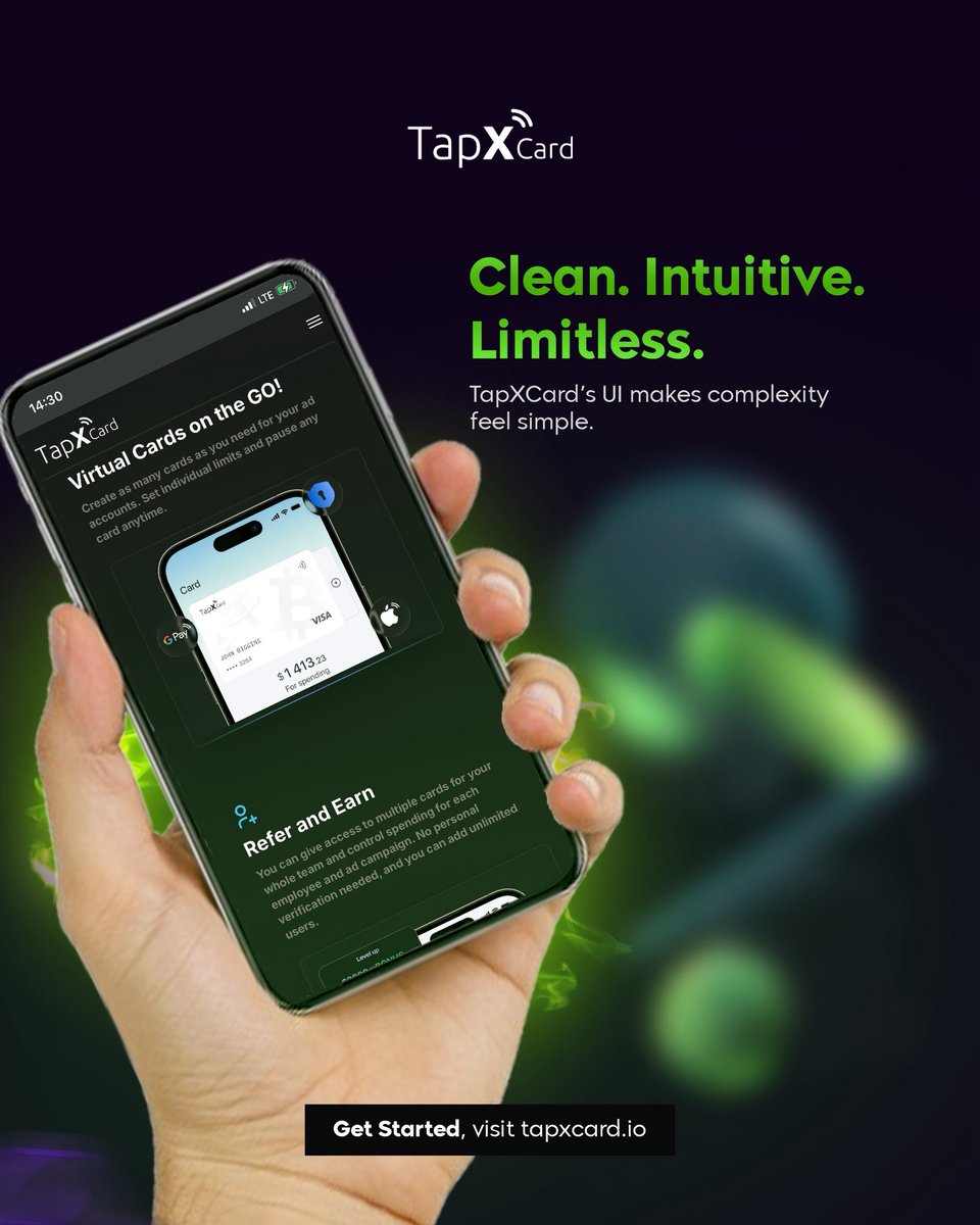 TapxCard_'s tweet photo. Clean. Intuitive. Limitless.
TapXCard makes managing your cards effortless π³β¨
Start here β https://t.co/o4iobOO5ha
#Fintech #DigitalPayments #VirtualCard #MoneyMadeSimple #SecureFinance #SmartBanking https://t.co/kbiYuL1P9O