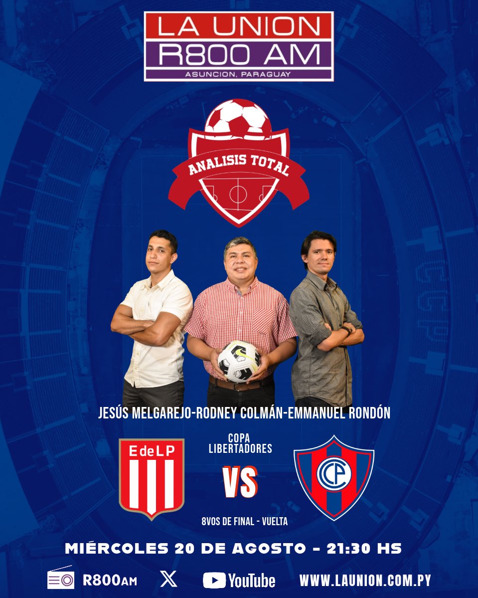 Cayó Cerro Porteño en La Plata. Tristísima, insípida e indigna serie del equipo de Diego Martínez, que prácticamente ni le vio la cara a Muslera. 

A Estudiantes, con muy poquito, le alcanzó para clasificarse sin sufrir.

Lo comentamos en minutos por <a href="/Launionam/">La Union AM</a>.