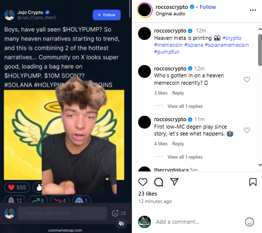 holypumpcoin's tweet photo. Huge KOLs like this one with 40k Followers are starting to catch on  and post about $HOLYPUMP 

This is huge.... 

#1 Trending Soon , Mark Our Words... https://t.co/jh1M3ON4ib