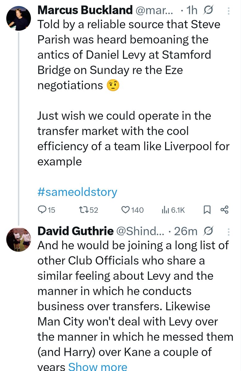 Don't you just know that there's a premier league chairman's WhatsApp group ....that has 20 members 

And then a side WhatsApp group called 'premier league chairman 2' 

With 19 members