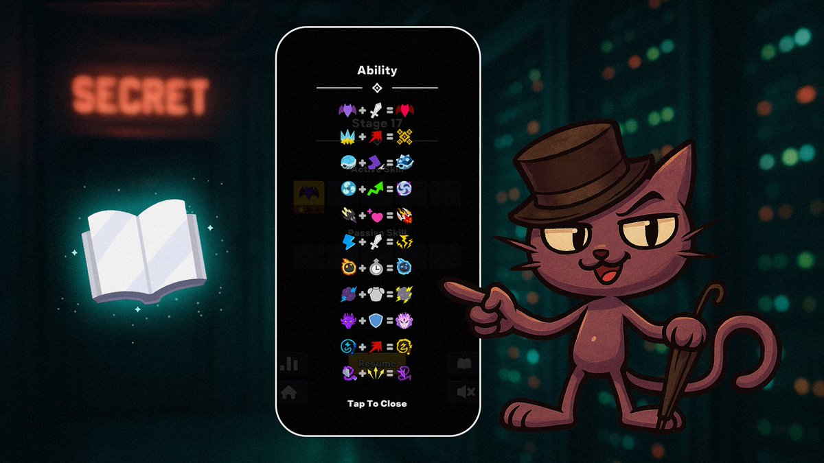 Agents, your next tool is almost here — the Ability Book! 👀

Enemies got you cornered? Pop open the Ability Book on the pause screen or skill selection screen and remind yourself which combo wipes out the swarms. 📖😈

Knowledge is POWER-UPS. 😎 Use it wisely soon. More secrets