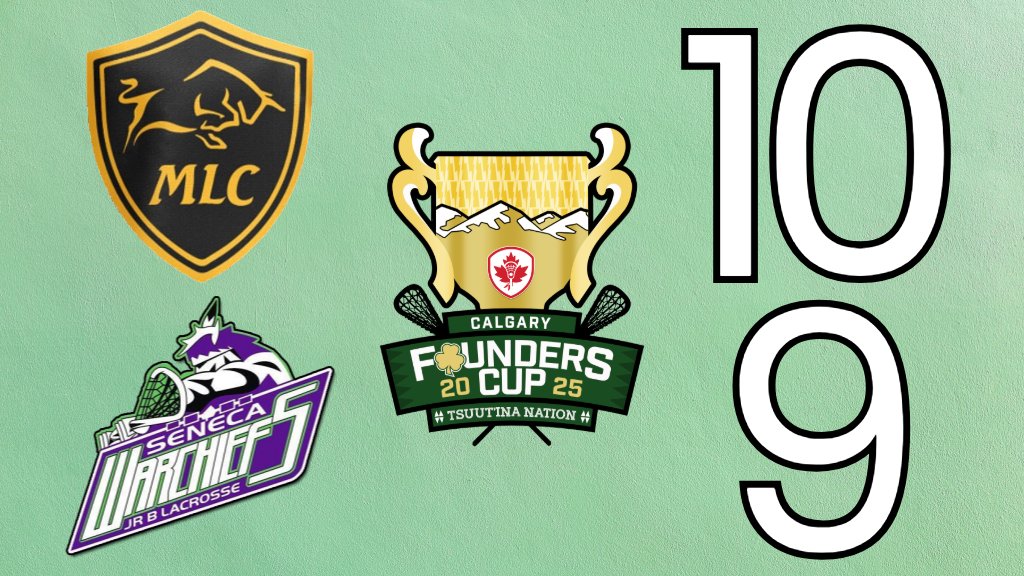 Mountain View Mavericks trailed for all but the final minute of the game, but come from behind to defeat Seneca WarChiefs 
founderscup.lacrosse.ca/division/0/326…  #FoundersCup2025