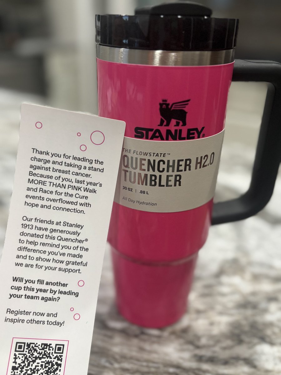 Nice surprise in the mail today from <a href="/SusanGKomen/">Susan G. Komen</a> - what a great gift from Stanley! #raceforthecure