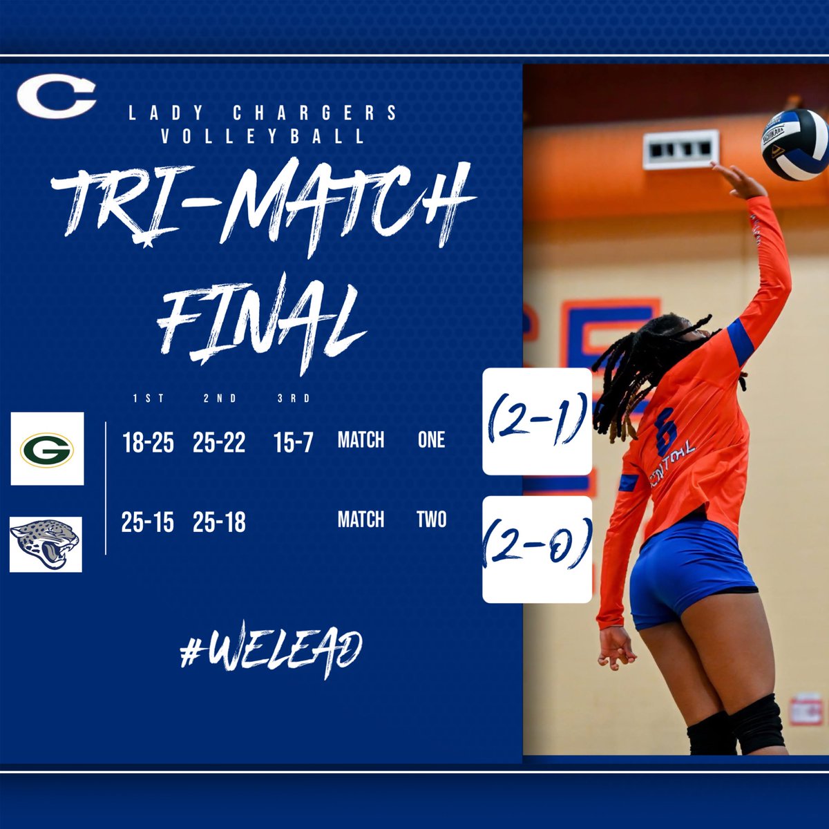 🏐 ROAD SWEEEEEEP! #WeLead

Lady Chargers > Griffin
Lady Chargers > Spalding