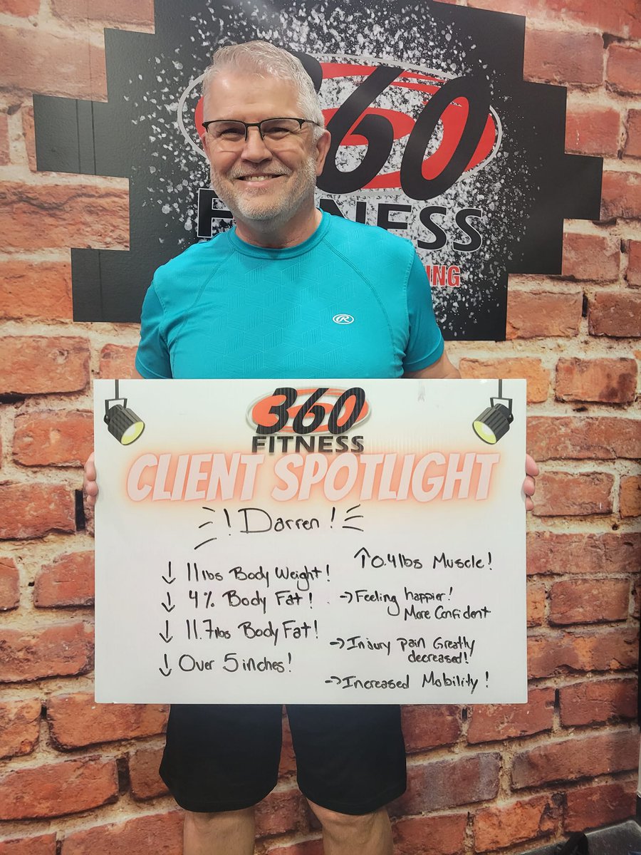 360FitnessSP's tweet image. 🎉 Darren crushed his fitness goals, losing 11lbs, melting 11.7lbs of fat, &amp;amp; gaining incredible strength! 💪 He&apos;s rocking a suit &amp;amp; newfound confidence at a black-tie event this weekend! 🕺 #TransformationSuccess #360Fitness

Start your own journey today at 360fitness.ca/6weeks