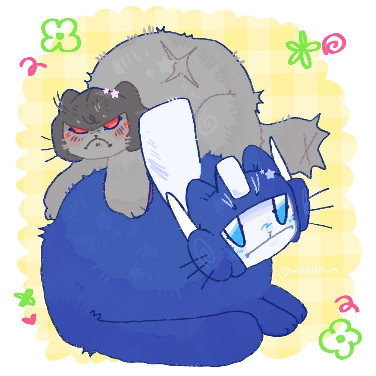 inkedrays's tweet image. KITTAYS??? for @mada_mada_miu 🤖🐈 #llcs #megatron #UltraMagnus