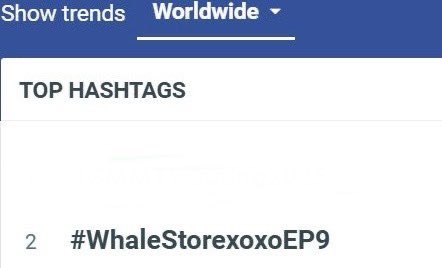 เช้านี้อันดับ 2 Worldwide แล้วค่ะทุกคน บูสๆ ไปที่ 1 กันนะคะ 🔥

MaewnamWAN MORE CHANCE

#WhaleStorexoxoEP9
#MilkLove #มิ้ลค์เลิฟ