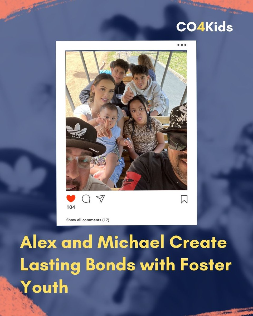 844CO4Kids's tweet image. Alex and Michael began their fostering journey in 2010. They've fostered several children, primarily focusing on teen girls and, more recently, LGBTQ+ youth. Read their story at co4kids.org/parent-partner…
.
.
.
#CO4Kids #FosterParents #FosterKids #ColoradoFosterFamilies