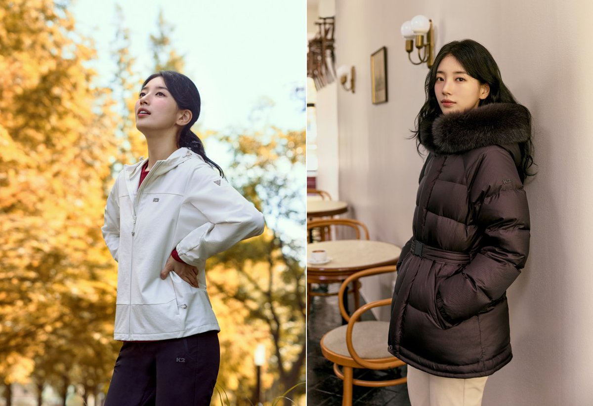 Outdoor brand K2 released its 2025 Fall/Winter (FW) pictorial with exclusive model #Suzy on the 21st. This pictorial, under the concept of "K2 in Movie," captures a cinematic sentiment reminiscent of a scene from a film, set against the romantic backdrop of autumn and winter