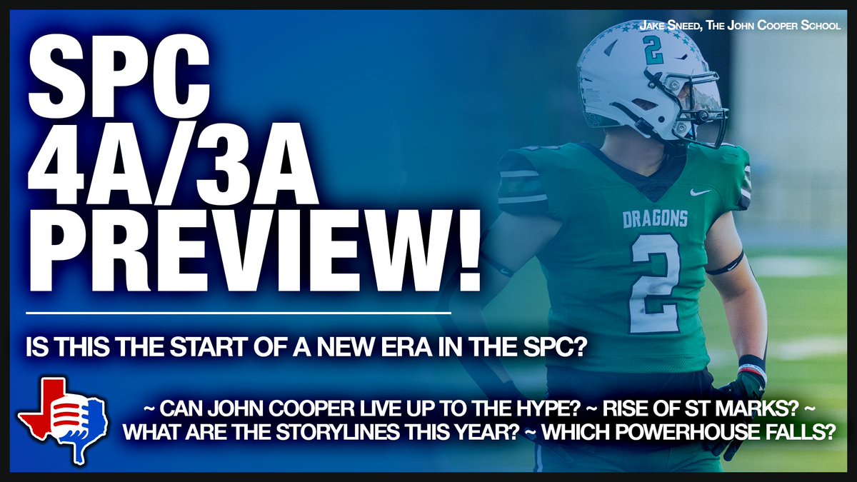 🚨NEW EPISODE OUT NOW🚨

THE SPC 4A/3A PREVIEW! 

Wes, Walker, and Ryan sit down and preview all the teams, storylines, and rankings for SPC 3A/4A!

TUNE IN: 
youtu.be/PvE1lGJGizw