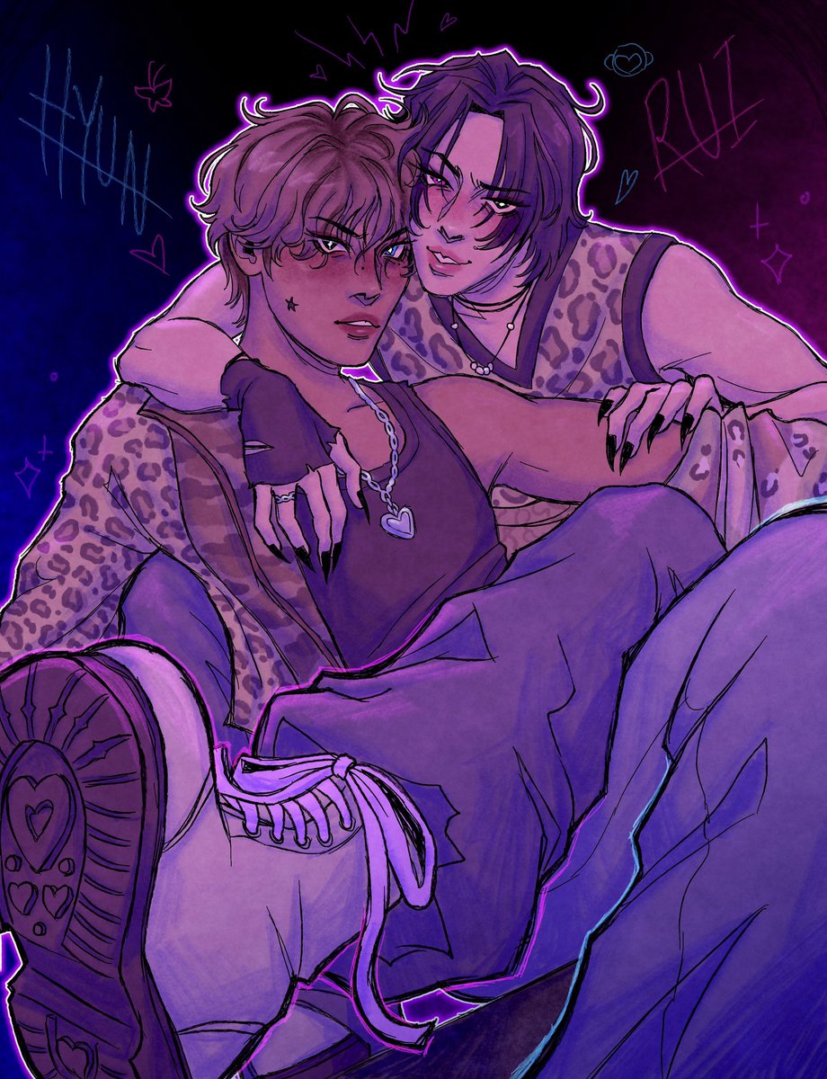 Leopard Lavenderz 💜🐆
#XLOVFanArt #HYUN #RUI