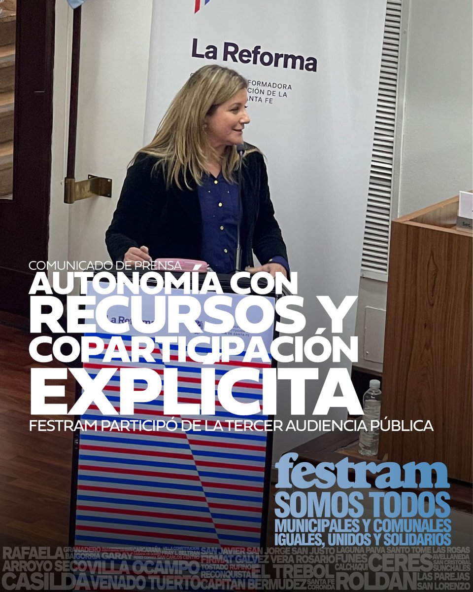 FESTRAM PARTICIPÓ DE LA TERCER AUDIENCIA PÚBLICA.

UNA AUTONOMÍA CON RECURSOS Y COPARTICIPACIÓN EXPLÍCITA

municipales.org.ar/festram/festra…