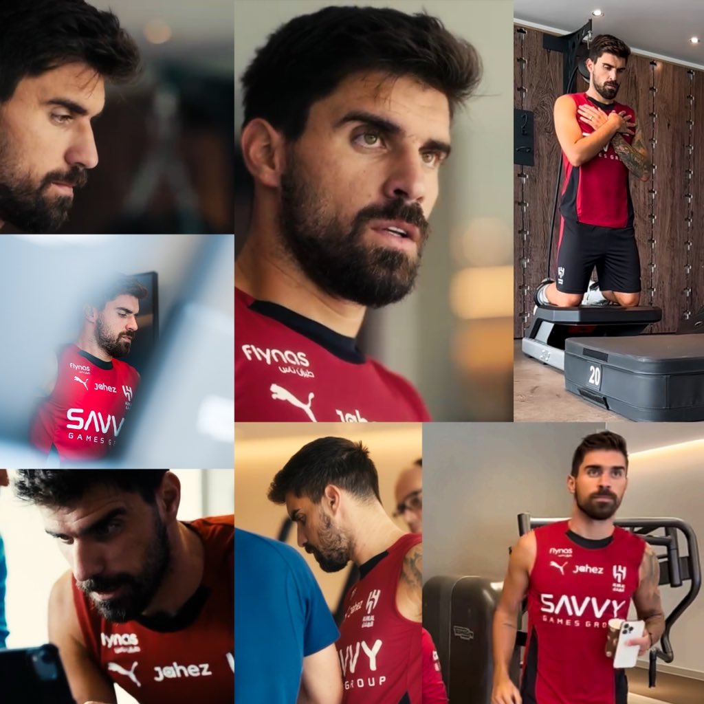 #الهلال
نيفيز خلال تدريبات"