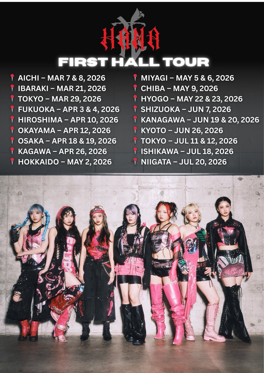 Announcement📣] HANA's first hall tour is starting March 2026! 17