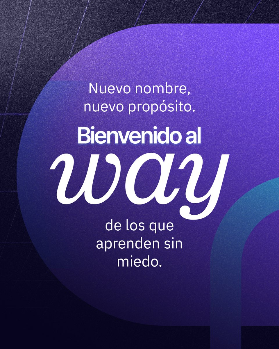 🟣 Hoy marcamos un antes y un después.

Zona Tres evoluciona.
Ahora somos WayLearn.
Un nuevo nombre.
Una nueva etapa.
Una nueva forma de aprender, construir y crecer.

Hecha de comunidad, tecnología y propósito.

Lo que viene es grande. Y lo vamos a recorrer juntos