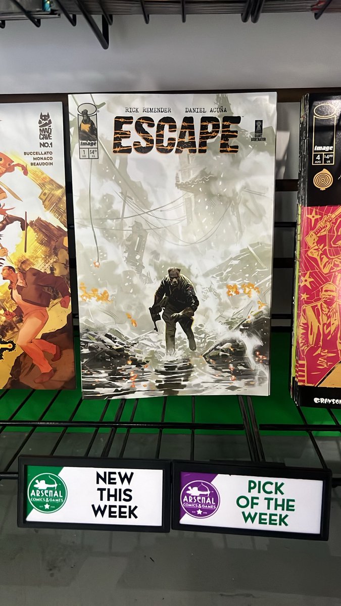Escape #1 is my indie pick of the week no question. Rick Remender and Daniel Acuna firing on all cylinders! Read it ASAP!