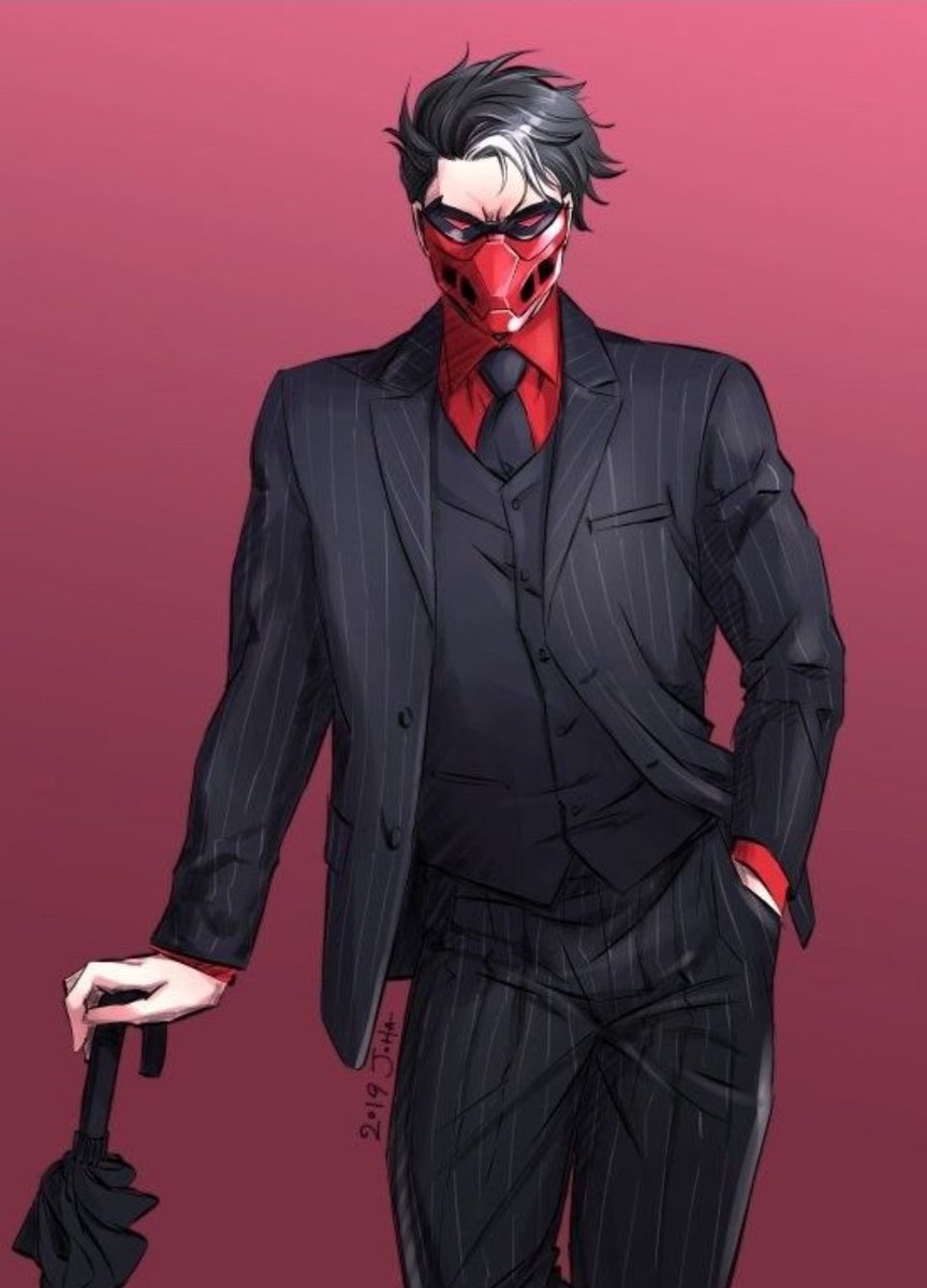 “I look stupid” 

Jason said to the (reader) as they were at a hero event