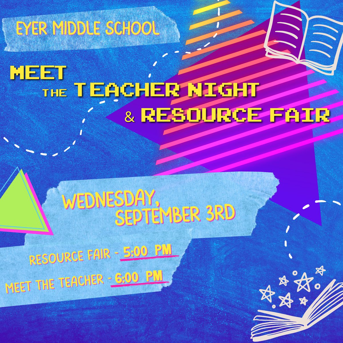 Join us Sept 3 for Eyer’s Meet the Teacher Night, 6–7:30 PM! Meet your child’s teachers &amp; explore the school. Come early at 5 PM for the Community Resource Fair with local orgs &amp; parent resources. #OneEyer #EastPennPROUD