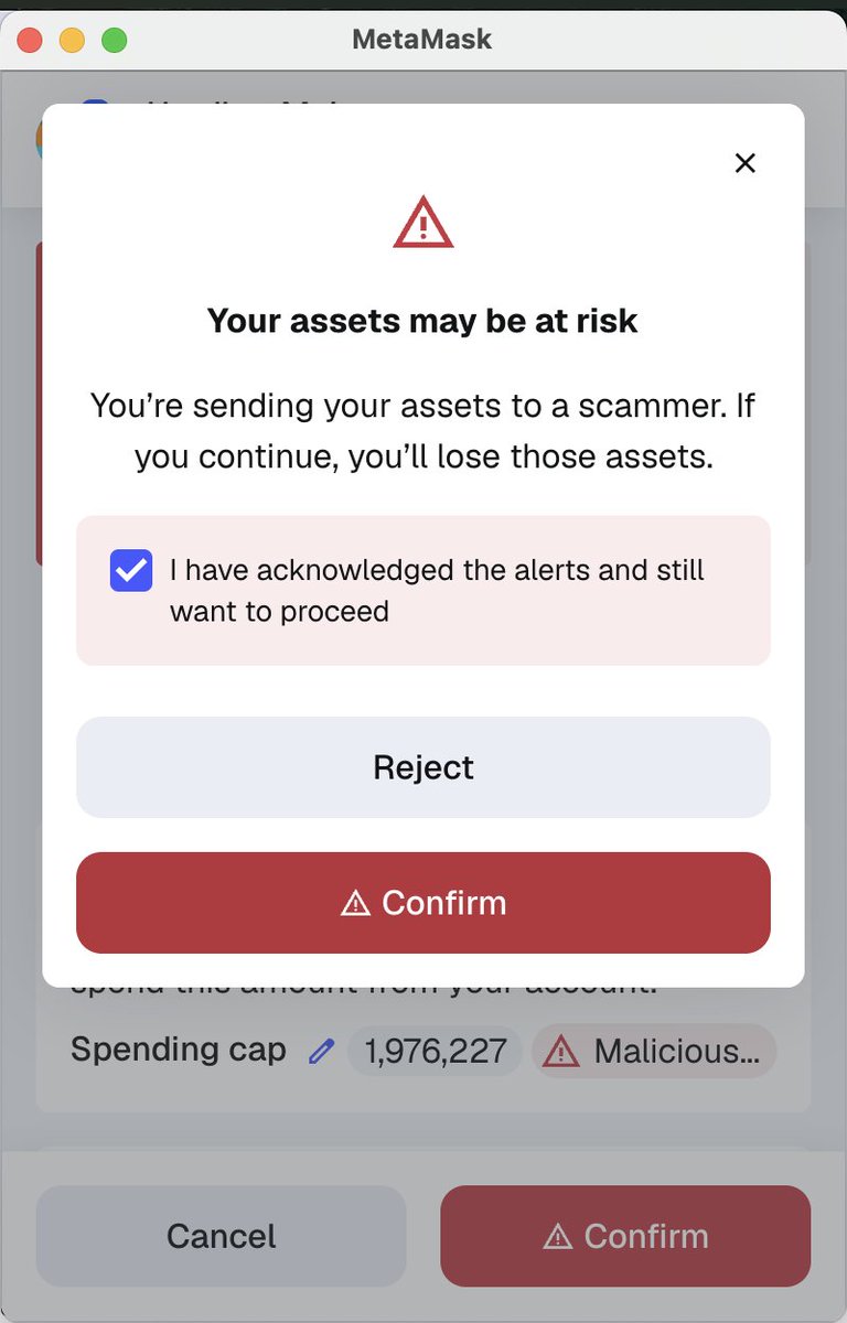phonkmonk_r's tweet image. In protecting the users from SUS protocols, MetaMask made the developer experience hellish 🤌🏻
Every time, this is coming.
(this is local fork)