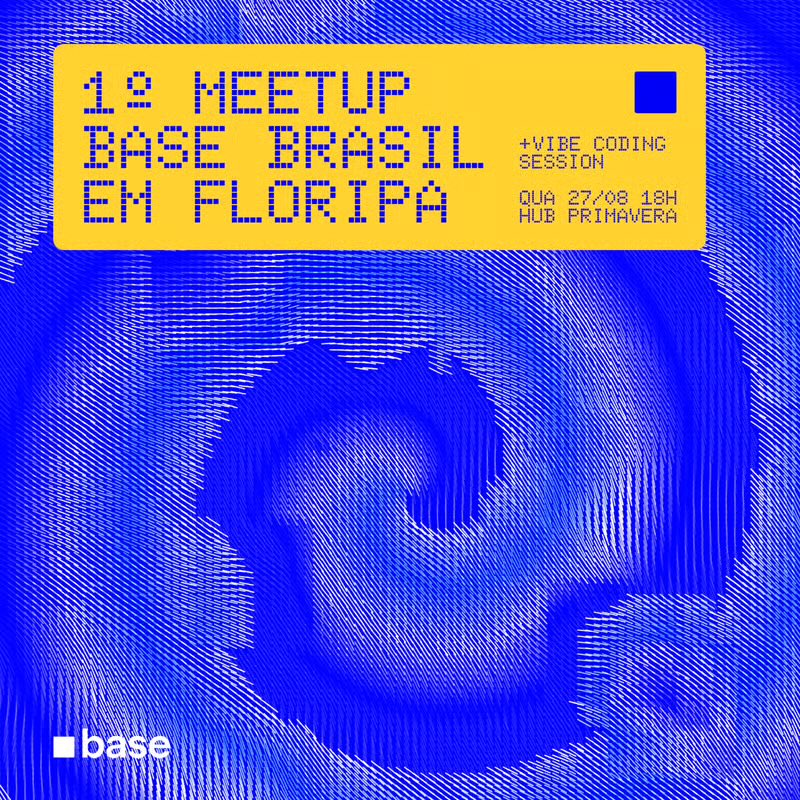 1st meetup <a href="/BaseBrasil_/">Based Brasil</a> in Floripa!! 

Vamos shipar um mini app ao vivo e mentorar a galera que vier pra criar o seu. 

Usando MCP da base e AI pra ajudar a shipar 

Bora!! 

<a href="/base/">Base</a> 

Se inscreve no Luma e vem! Presencial only
lu.ma/pfdi1epb